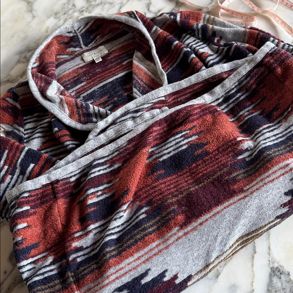 Lucky Brand Women’s S Southwestern Aztec Open Front Cardigan Duster Boho - Picture 9 of 14